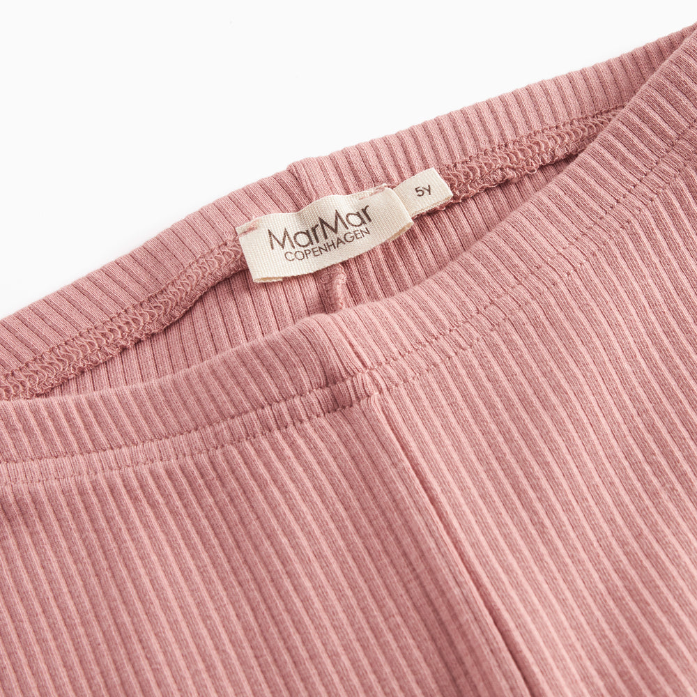 MarMar Copenhagen Ribbed Leggings Modal/Cotton - Rose Parfait