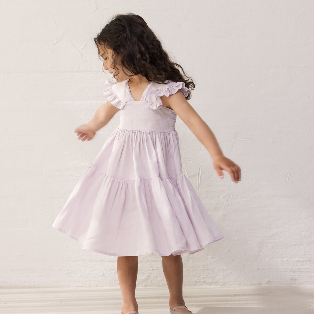 MarMar Copenhagen Dalani Linen Dress - Sweet Violet