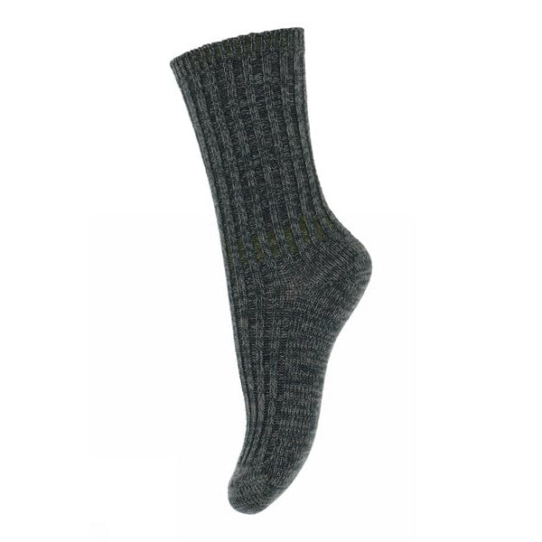 MP Denmark Noa Thick Merino Wool/Cotton Socks - Dusty Ivy