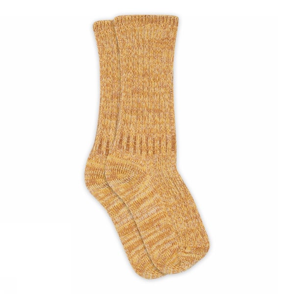 MP Denmark Noa Thick Merino Wool/Cotton Socks - Mustard