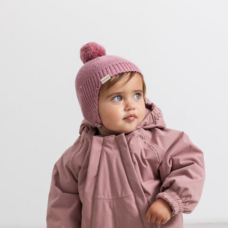 MarMar Copenhagen Aly Pompom, Knit Hat - Autumn Russet