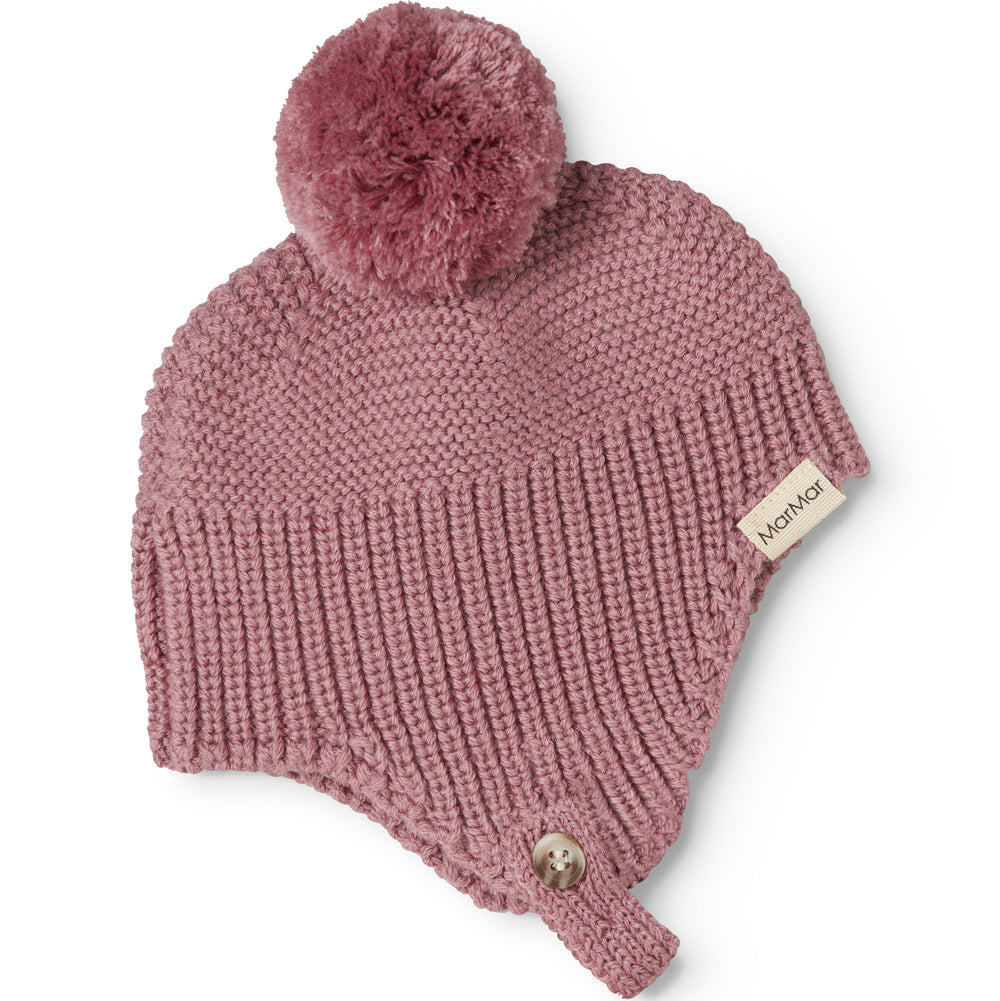 MarMar Copenhagen Aly Pompom, Knit Hat - Autumn Russet