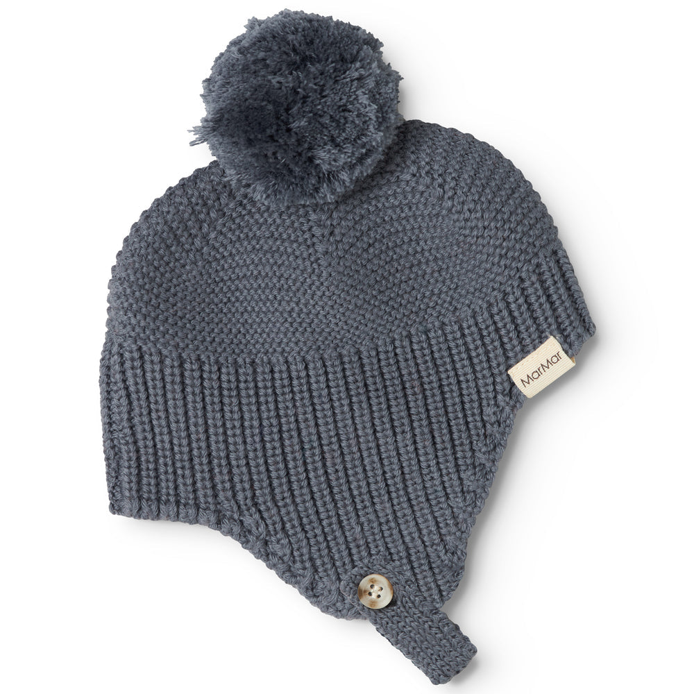 MarMar Copenhagen Aly Pompom, Knit Hat - Rainstorm
