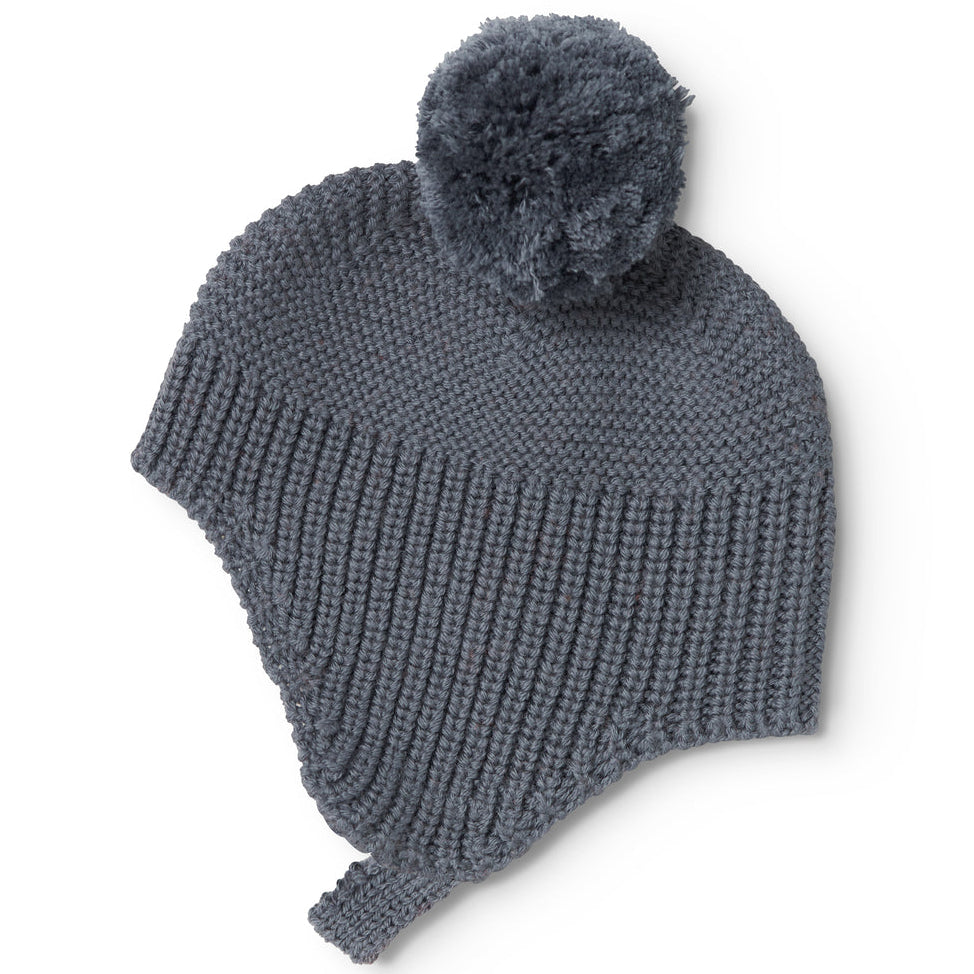 MarMar Copenhagen Aly Pompom, Knit Hat - Rainstorm