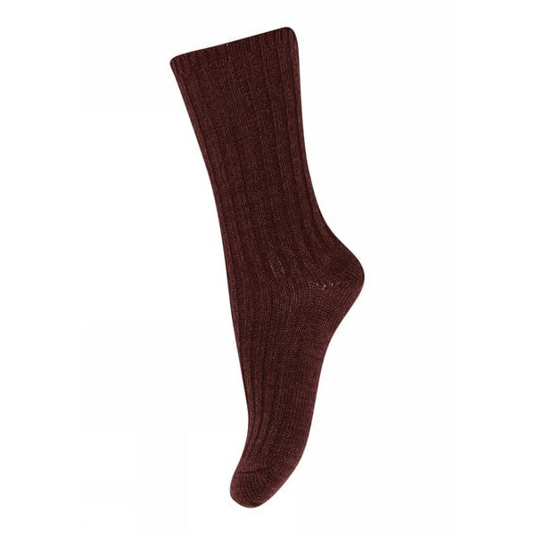 MP Denmark Quinn Thick Merino Wool Socks - Wine Red
