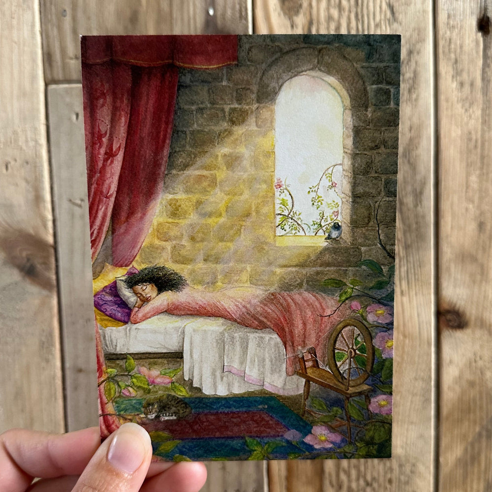 Mhairi Hellbrandt Sleeping Beauty Postcard