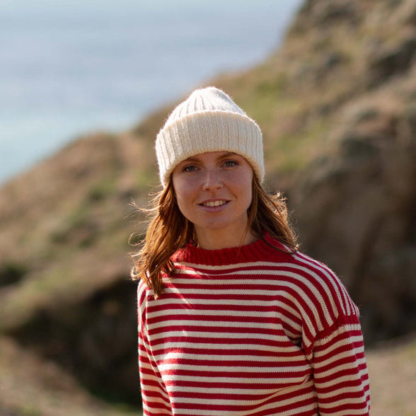 
                  
                    Le Tricoteur Knitted Beanie - Aran Cream
                  
                