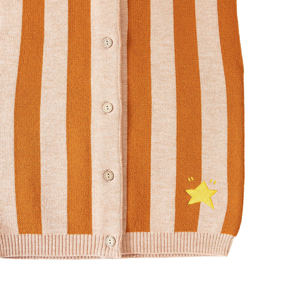 
                  
                    Knit Planet Stripe Knit Vest - Gingerbread/Pastel Orange
                  
                