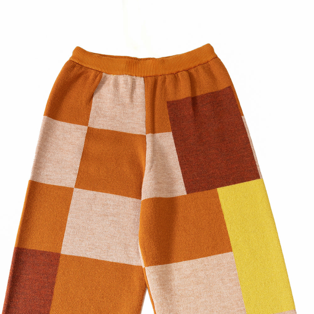 
                  
                    Knit Planet Fine Knit Colour Block Trouser - Caramel Multi
                  
                
