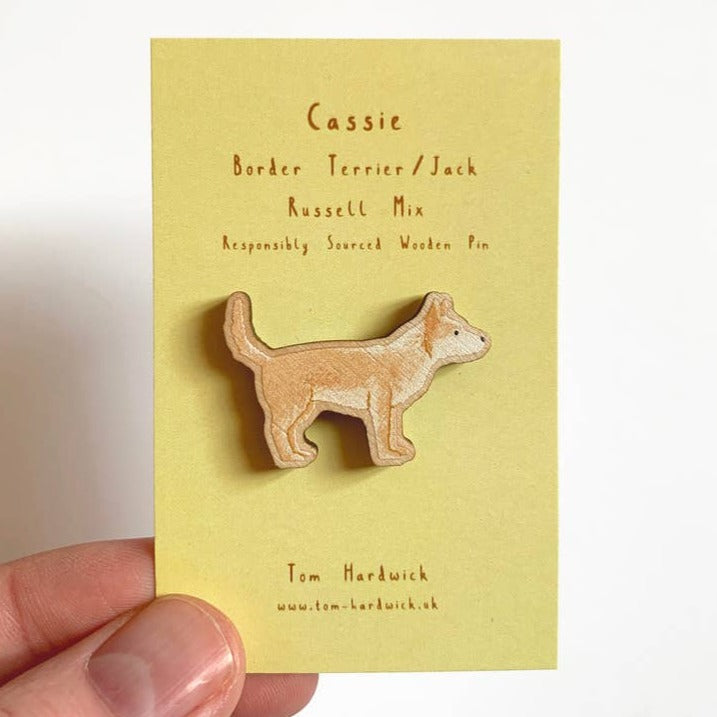 
                      
                        Tom Hardwick Terrier Dog, Responsibly Sourced Birch Wood Pin
                      
                    