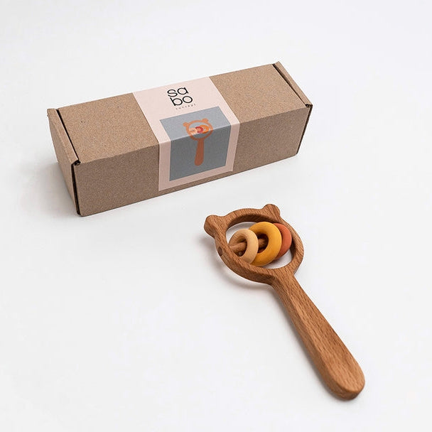 
                  
                    SABO Concept Bear and Rings Rattle / Yellow & Pink
                  
                