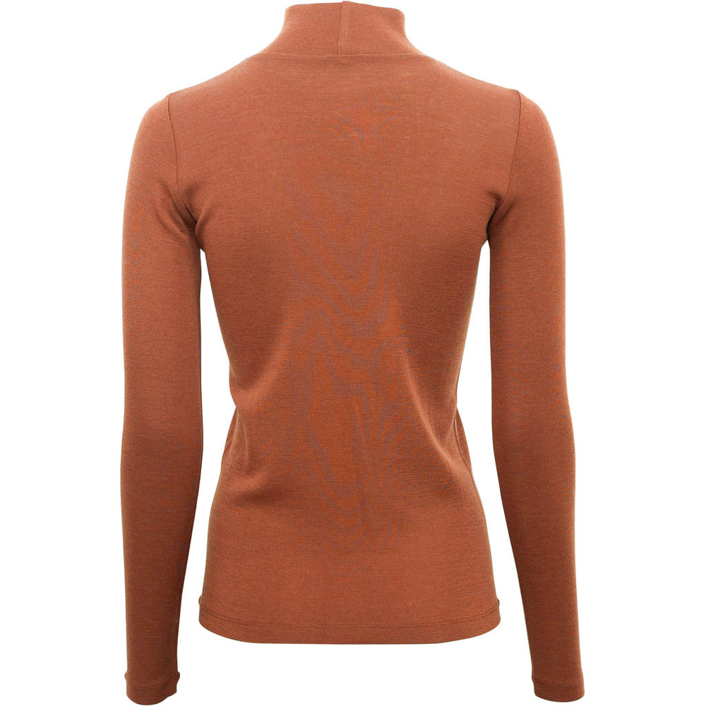 
                  
                    Minimalisma Women's 100% Merino Long Sleeve Turtleneck Top - Rust
                  
                