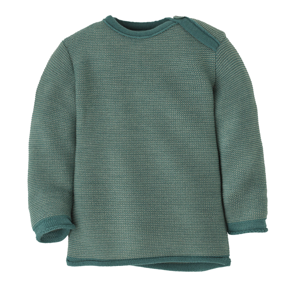 Disana Organic Merino Baby Jumper - Eucalyptus/Jade