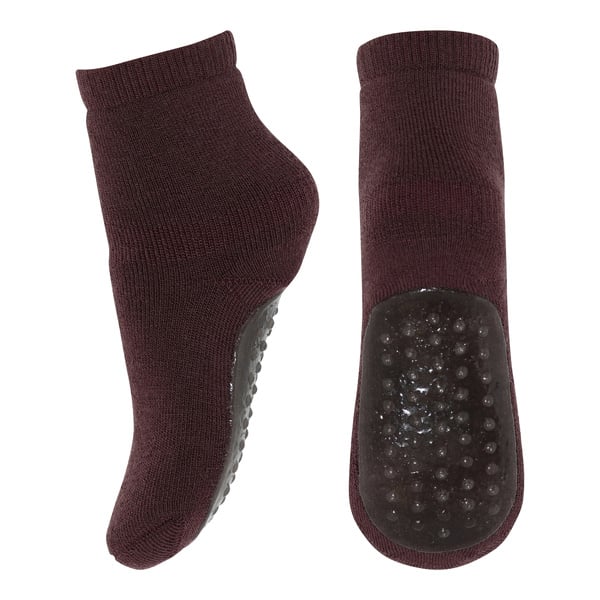 MP Denmark Wool Slipper Socks - Grape Skin