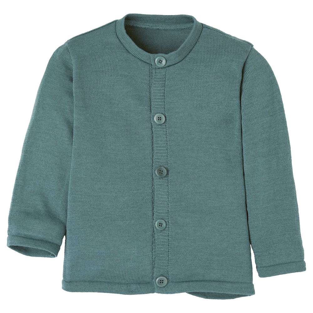 Disana Organic Merino Cardigan - Eucalyptus