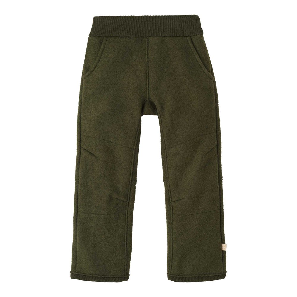 Disana Organic Boiled Wool Trousers - Olive