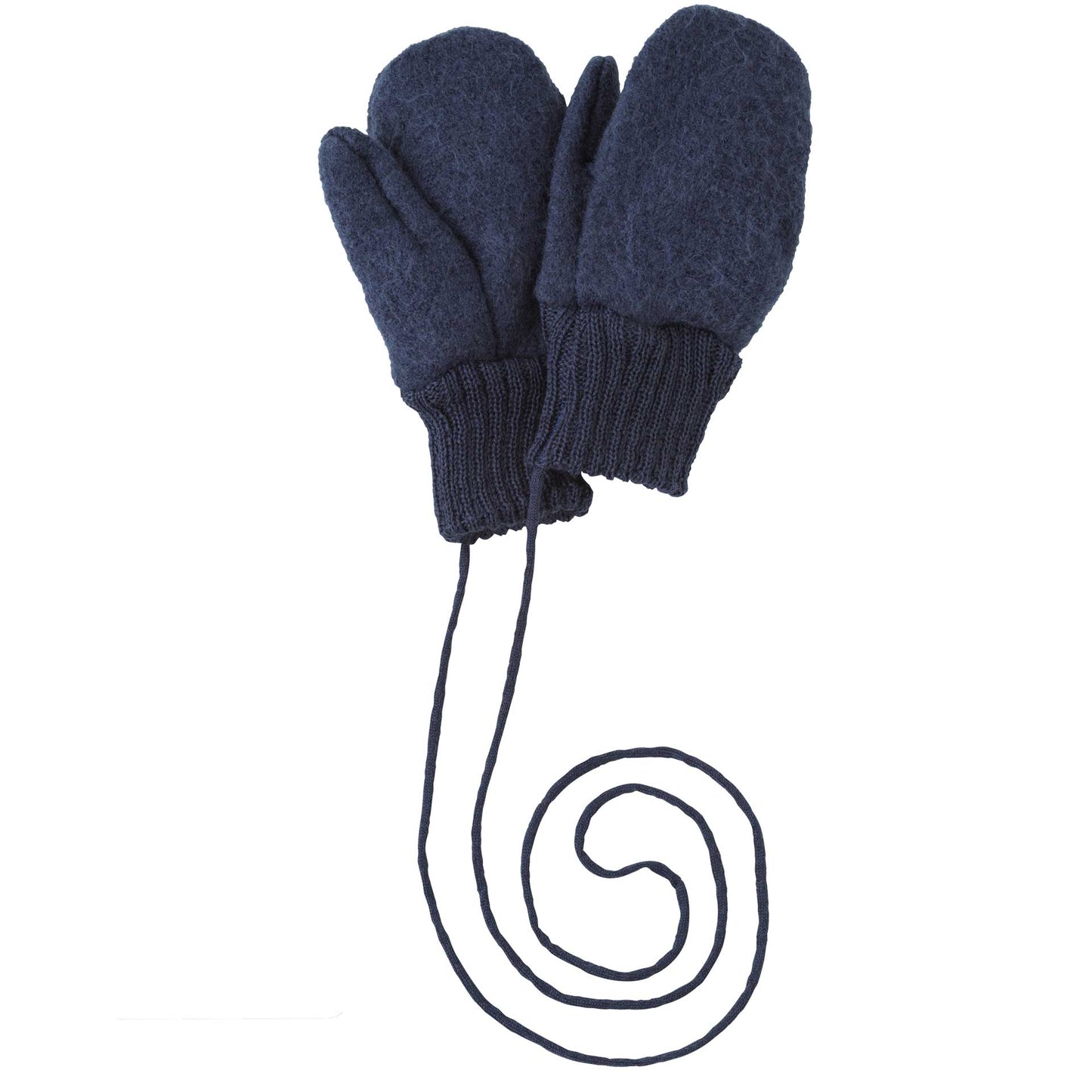 Disana Organic Boiled Merino Wool Mittens - Indigo