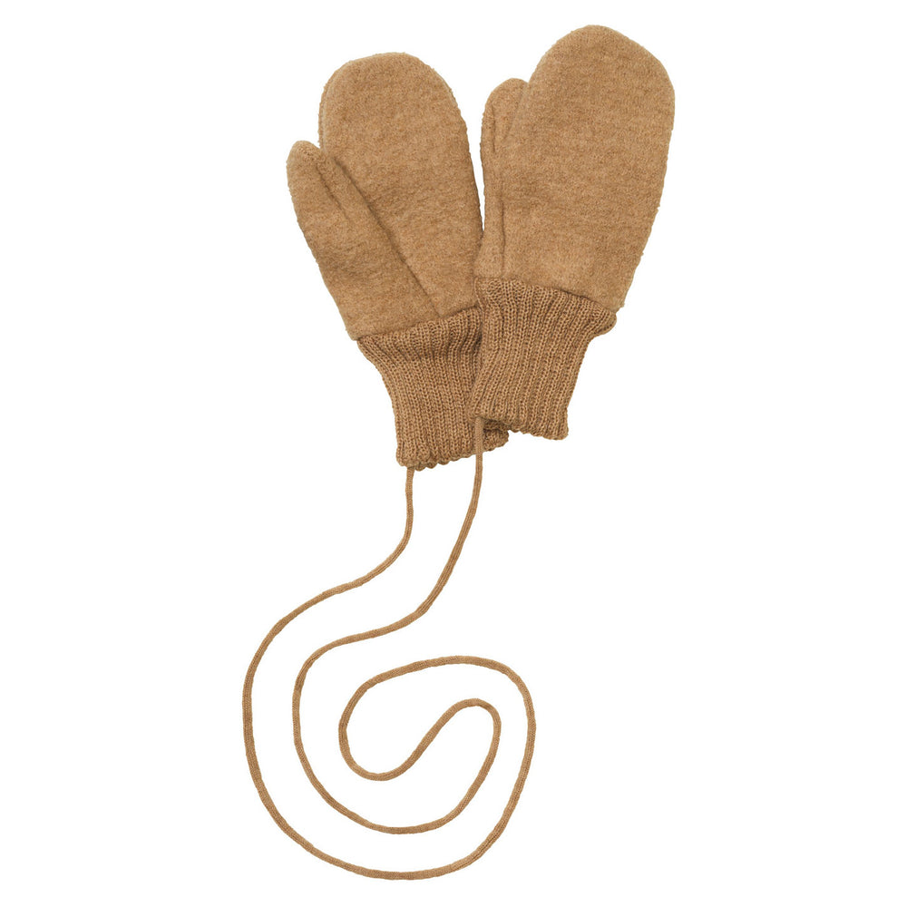 Disana Organic Boiled Merino Wool Mittens - Caramel