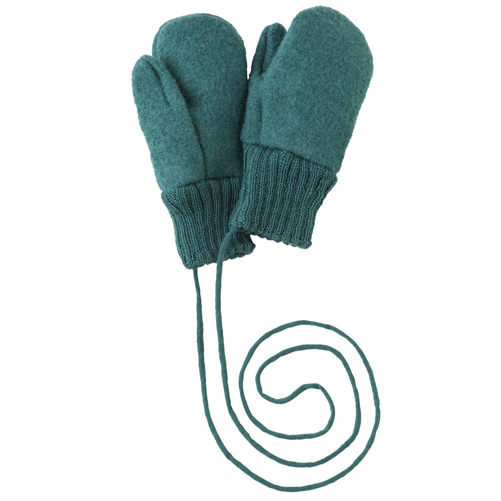 Disana Organic Boiled Merino Wool Mittens - Eucalyptus