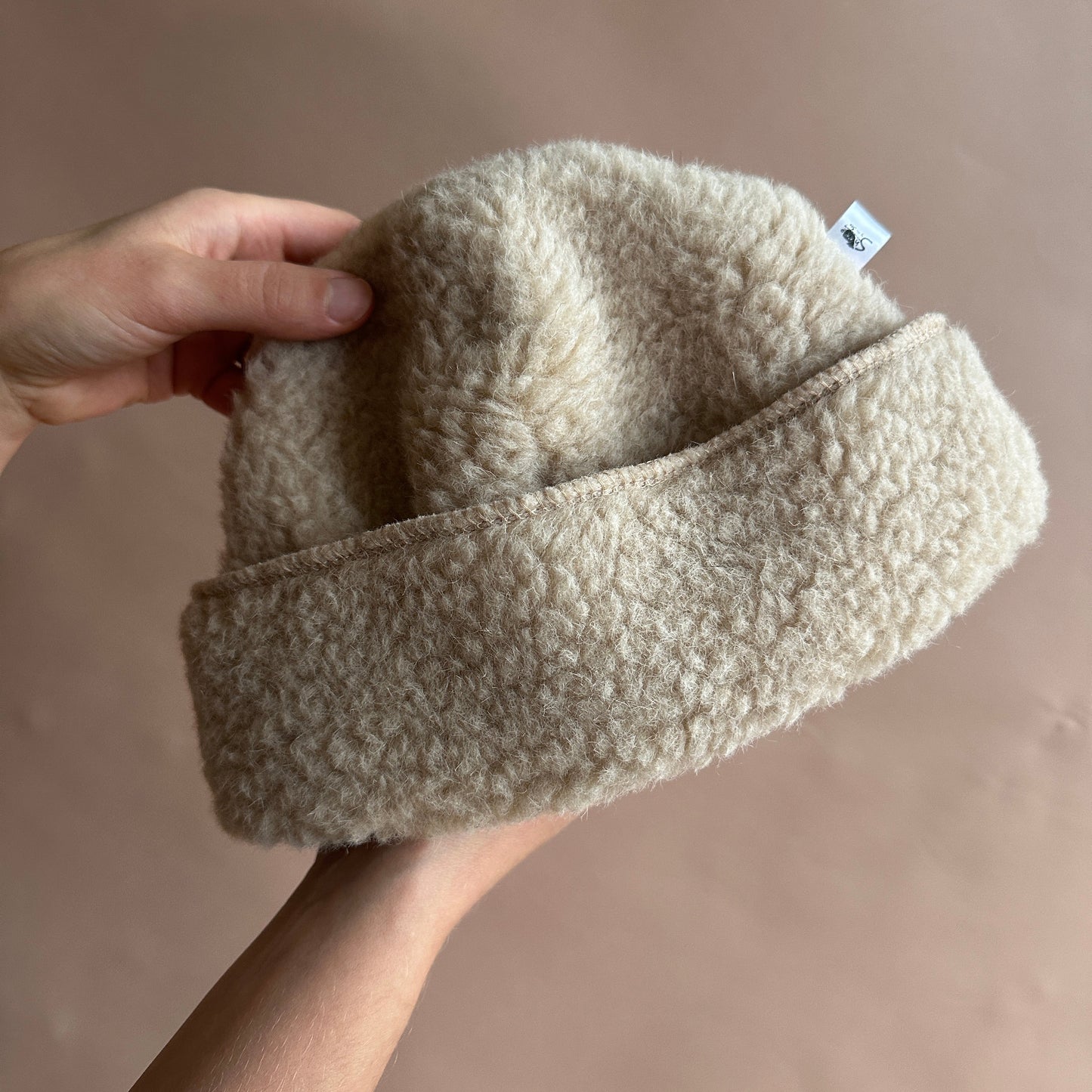 YOKO Wool Coldbreaker Adult Snowy Hat - Beige