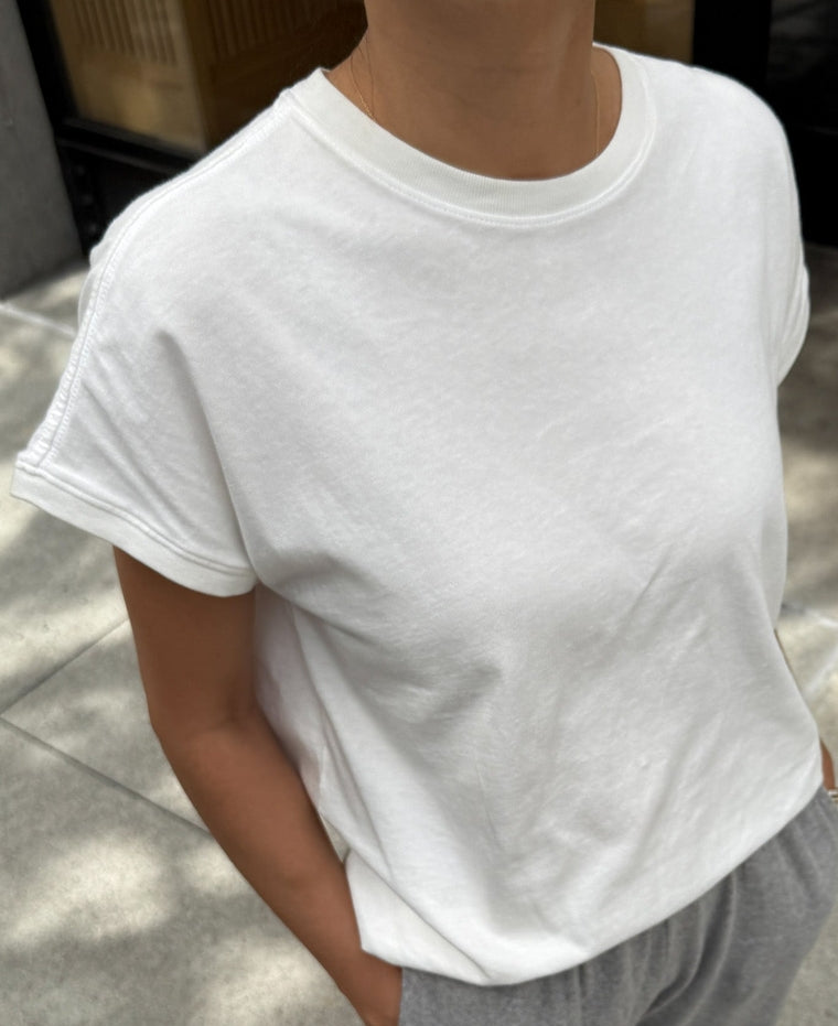 Le Bon Shoppe Women's 'Ease' Tee - Vintage White
