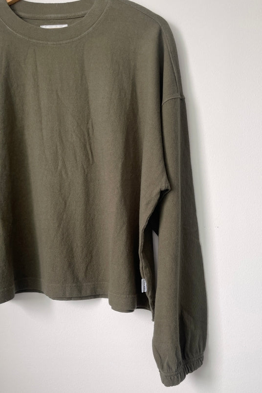 
                      
                        Le Bon Shoppe Women's 'Naturelle' L/S Tee - Olive
                      
                    