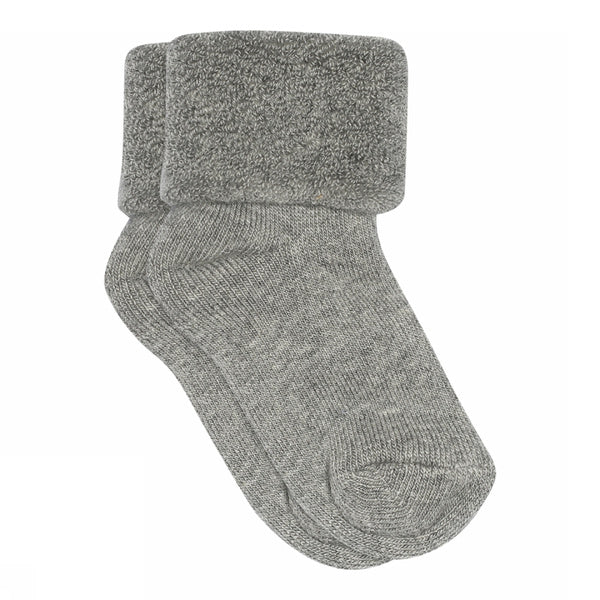MP Denmark Cotton Terry Ankle Socks - Grey Melange