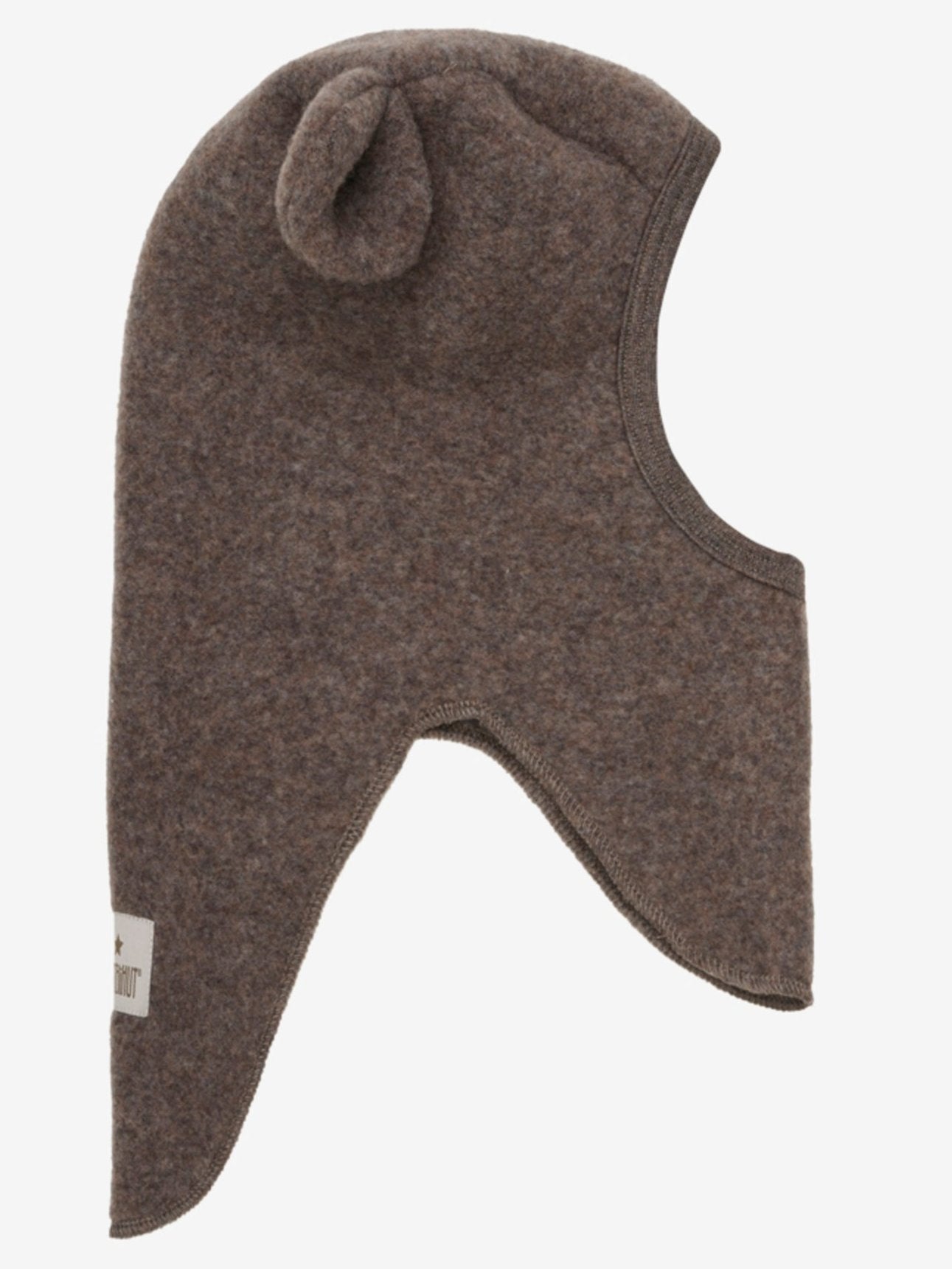 Huttelihut Bear Balaclava Wool Fleece - Brown Melange