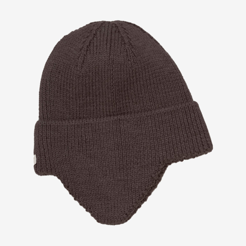 Huttelihut Ear Flap Hat with Windstop - Raisin