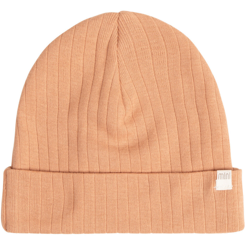 Minimalisma Nope Cotton Baby Hat - Peach