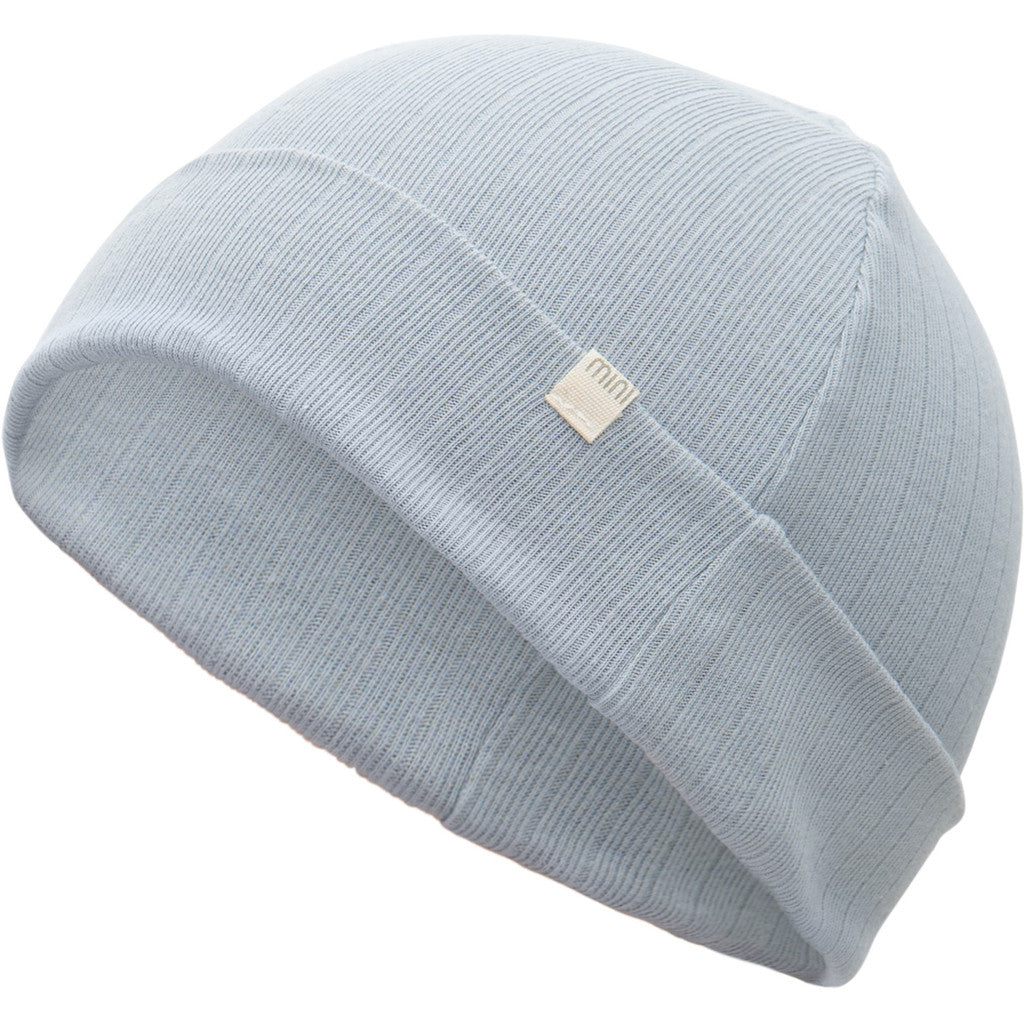 Minimalisma Baby Organic Cotton Beanie - Powder Blue