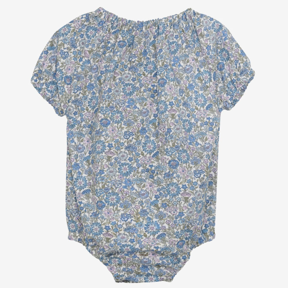 
                      
                        Huttelihut Short Sleeve Liberty Print Romper - May Field Floral
                      
                    