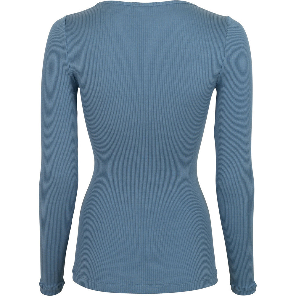 
                  
                    Minimalisma Women's Cotton/Silk Long Sleeve Top - Steel Blue
                  
                