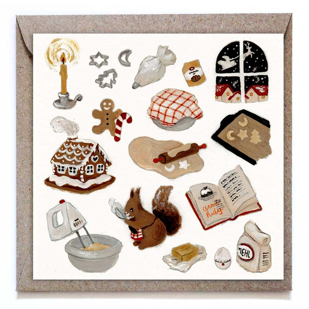 Studio Satsch Christmas Bakery Card