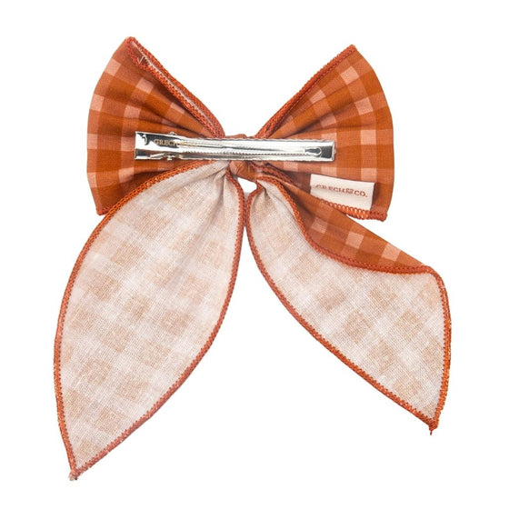 Grech & Co Fable Bow - Sunset Gingham