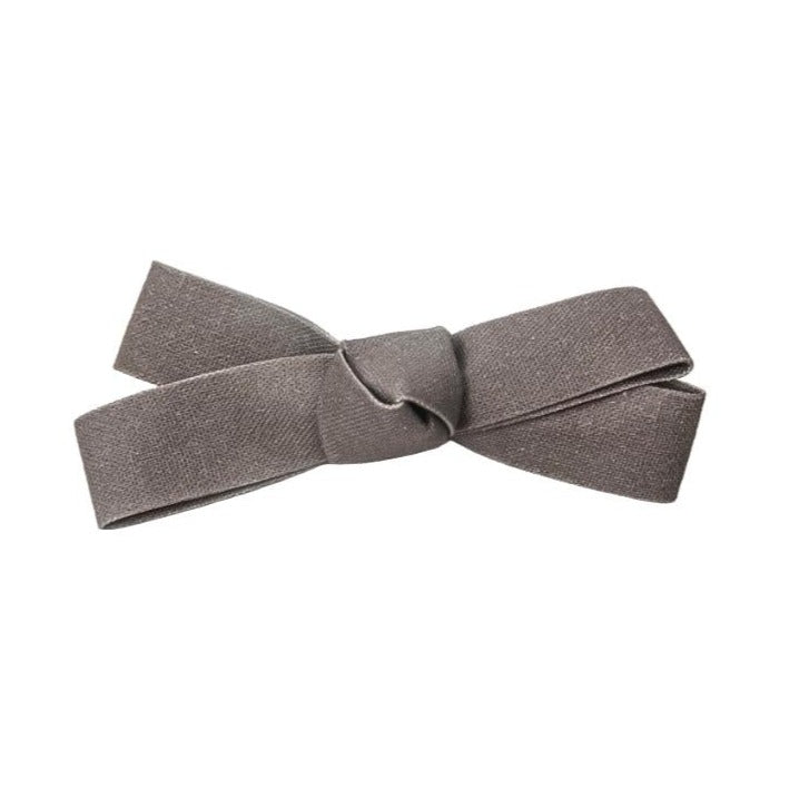 Grech & Co Bow Hair Clip - Fog