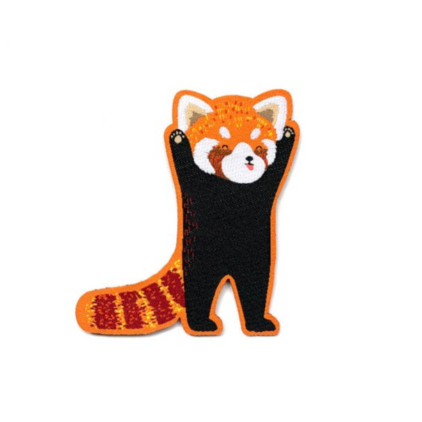 Tom Hardwick Standing Red Panda, Woven Iron-on Patch