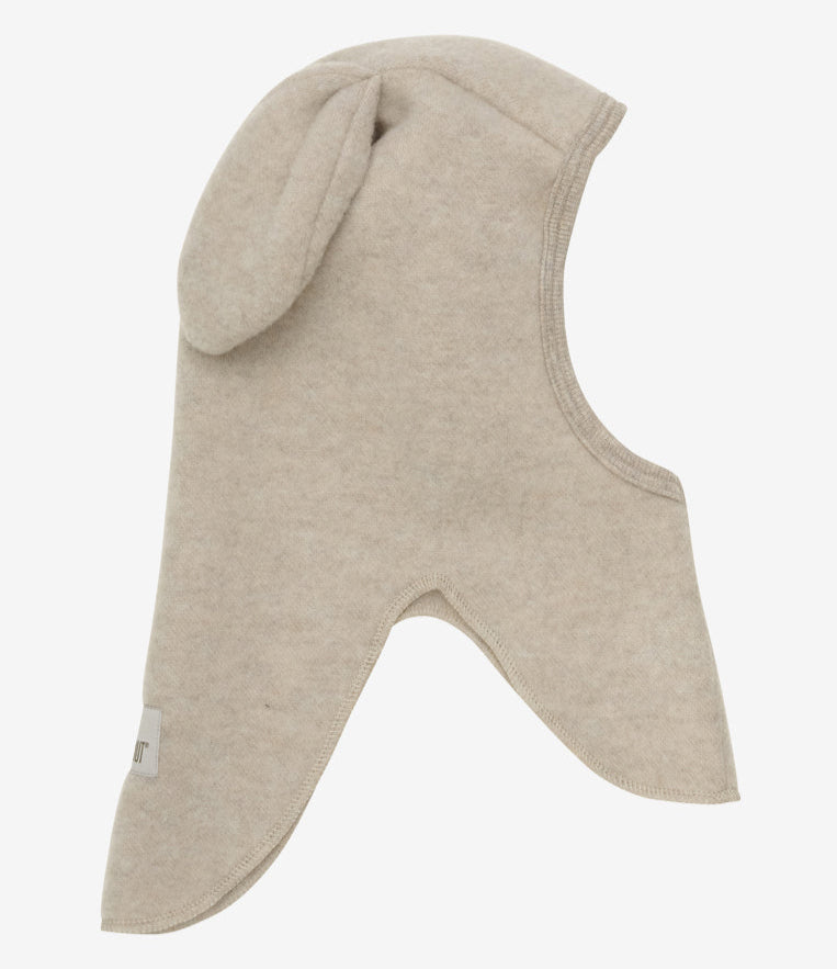 Huttelihut Bunny Balaclava Wool Fleece - Camel Melange