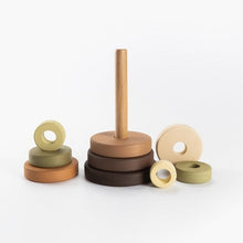 Sabo Concept Wooden Ring Stacker - Olive Green