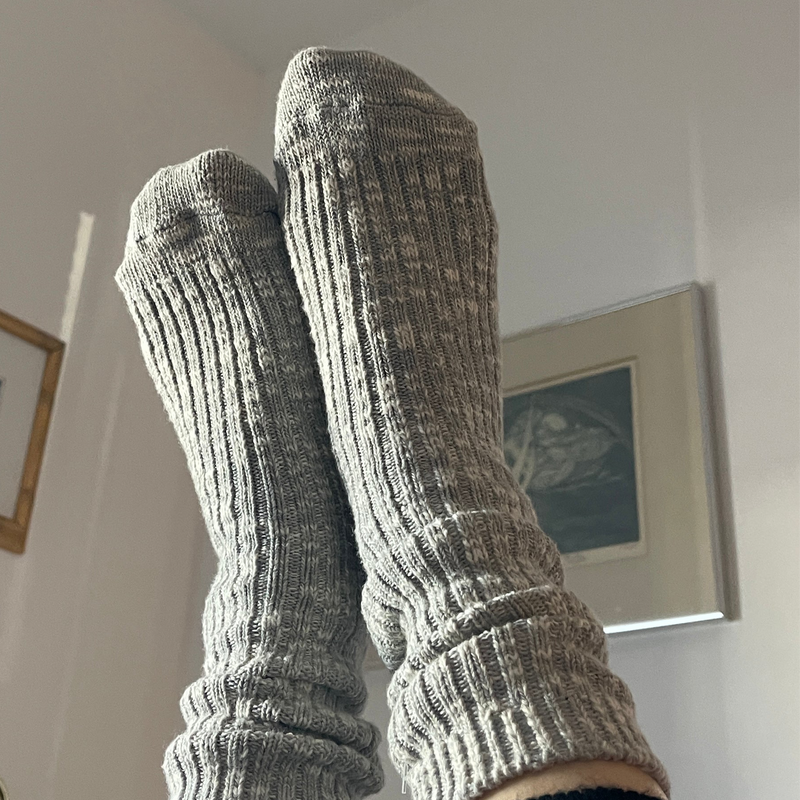 Le Bon Shoppe Women's Cottage Socks - Ht. Grey