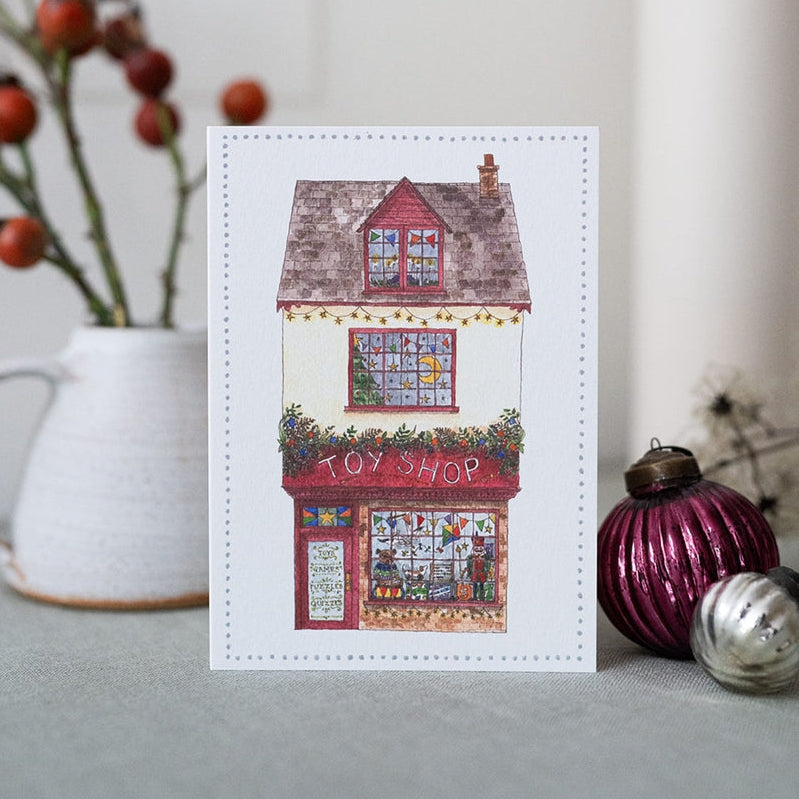 Brittany Davies Winter Toy Shop Christmas Card