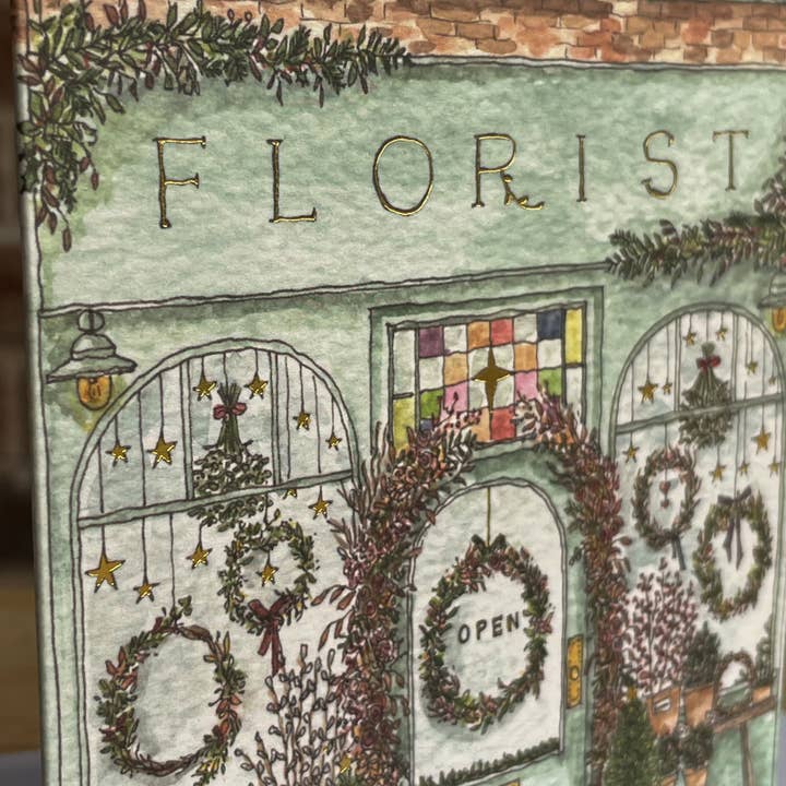 
                  
                    Brittany Davies Illustration Winter Florist Hot Foiled Christmas Card
                  
                