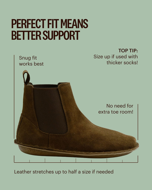 
                  
                    VIBAe Adults HELSINKI Boot Bio Suede - Bosco Khaki
                  
                