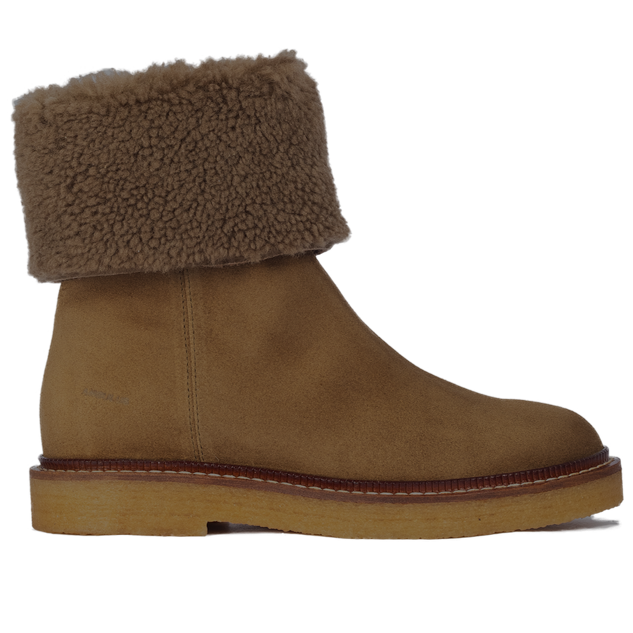 
                  
                    ANGULUS Suede Boot, Soft Lambswool Lining - Mustard
                  
                