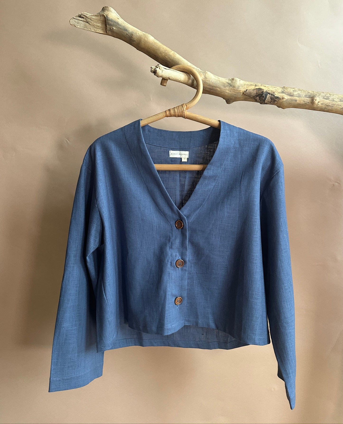 Kaely Russell Women's Cora Top, Long Sleeve - Blue Jay