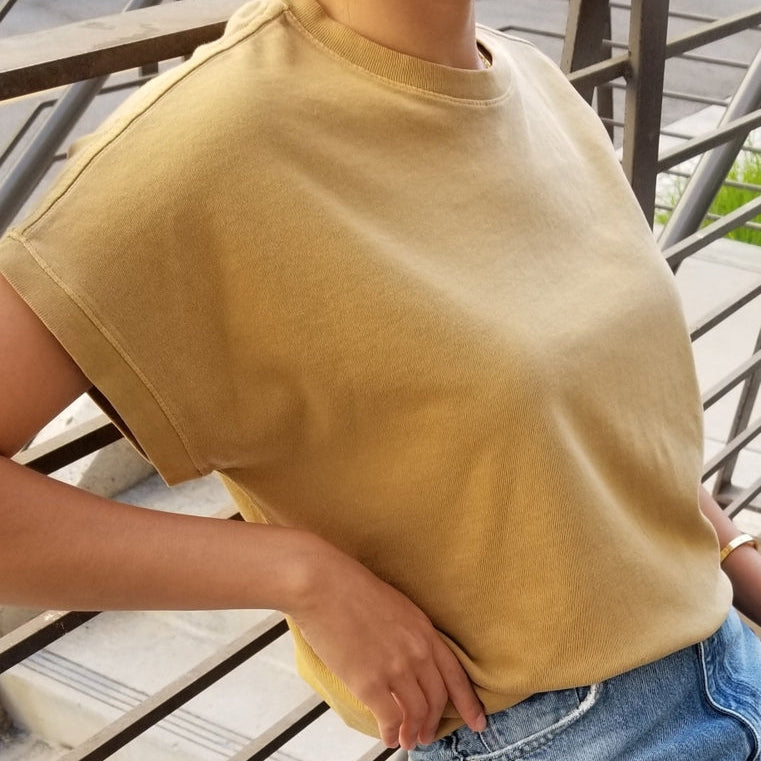 Le Bon Shoppe Women's 'Ease' Tee - Butterscotch