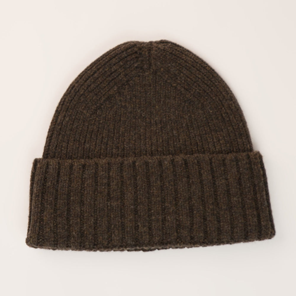 Origin Knitwear Women's Lambswool Furrow Hat - Cocoa