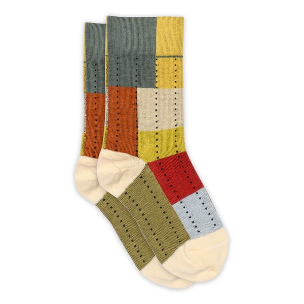 MP Denmark Cotton Re-Stock Socks - Ecru Mix