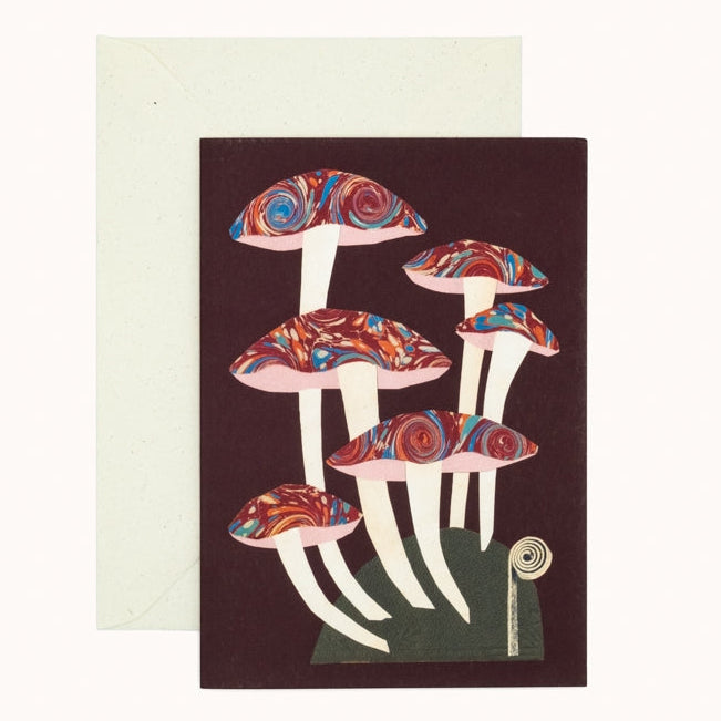 Hadley Paper Goods Marble Mushroom Greeting Card
