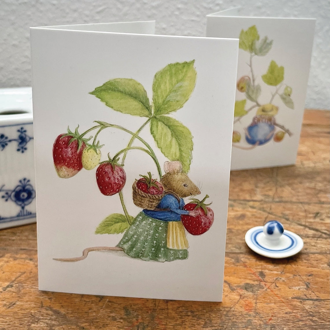 Mhairi Hellbrandt Strawberry Mouse Greeting Card